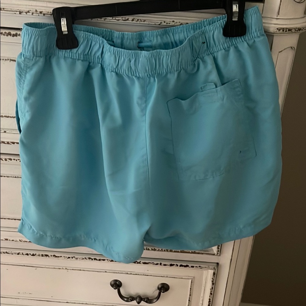 Light Blue Drawstring Shorts - Picture 2 of 3